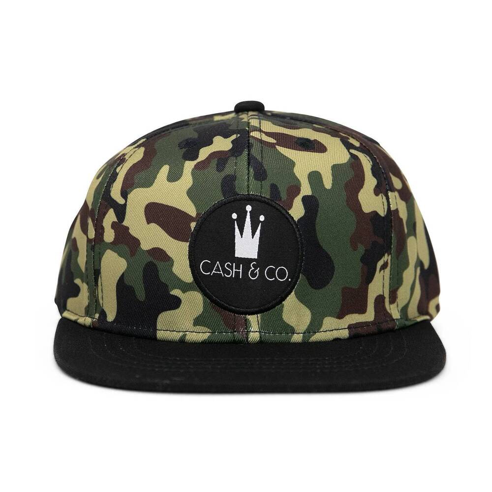 NEW CASH & CO. boy's gi bro baseball cap in camo